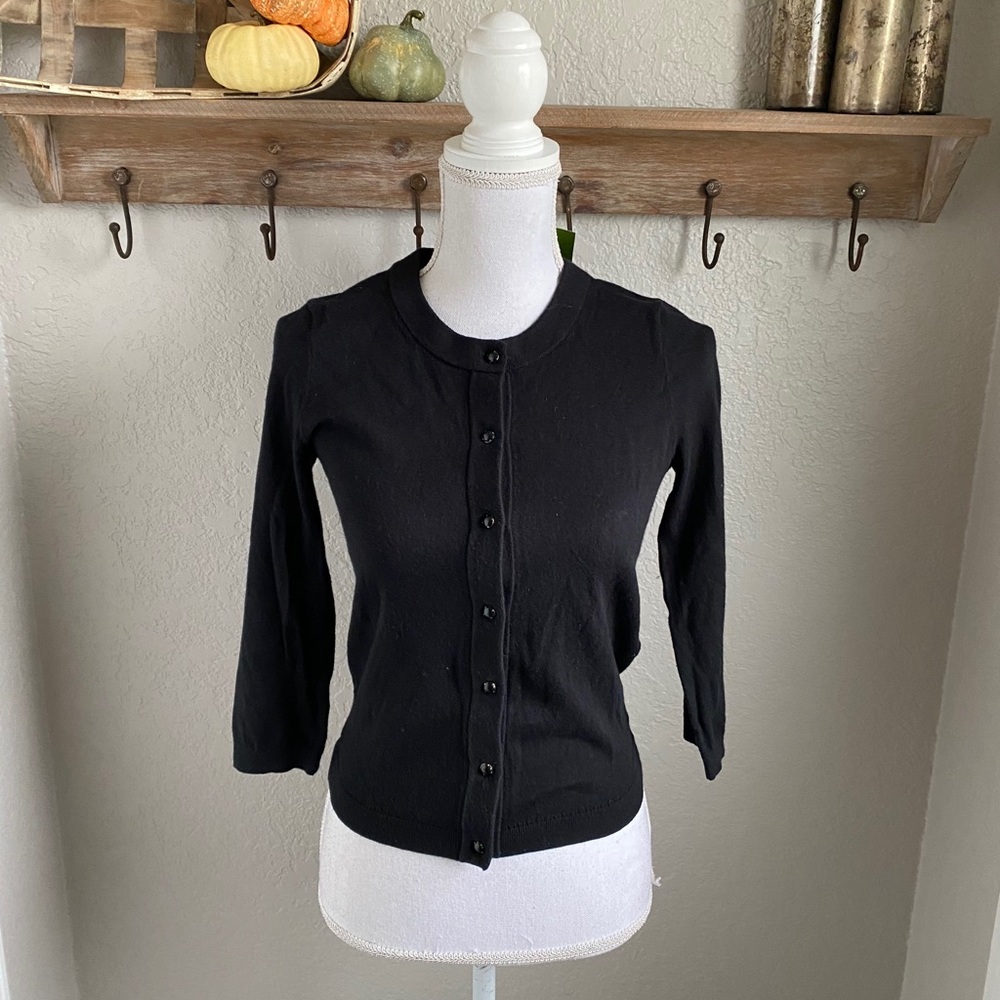 NEW Kate Spade Sofia Cardigan Silk Cotton - Picture 2 of 4
